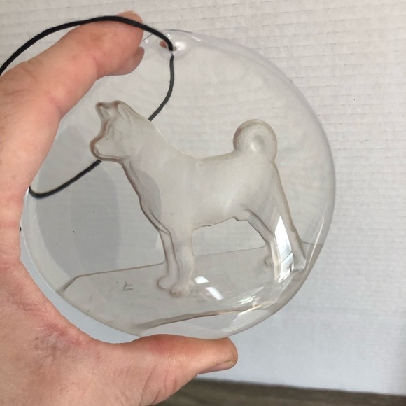 Heavy Glass Dog Suncatcher - Picture 5 of 11
